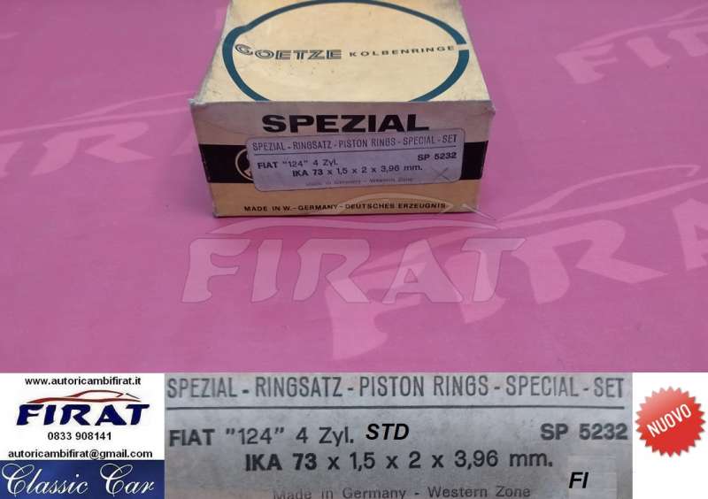 FASCE ELASTICHE FIAT 124 - 238 STD (SP5232)